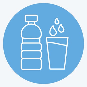Icon Water. suitable for City Park symbol. blue eyes style. simple design editable. design template vector. simple illustration vector
