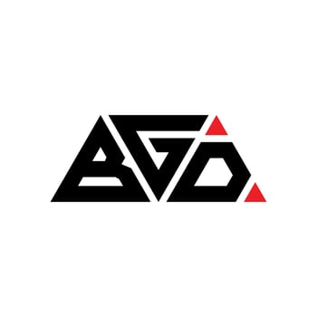 BGD triangle letter logo design with triangle shape. BGD triangle logo design monogram. BGD triangle vector logo template with red color. BGD triangular logo Simple, Elegant, and Luxurious Logo. BGD