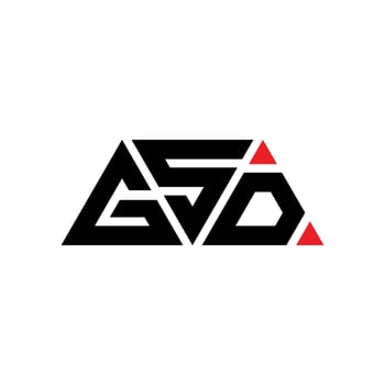 GSD triangle letter logo design with triangle shape. GSD triangle logo design monogram. GSD triangle vector logo template with red color. GSD triangular logo Simple, Elegant, and Luxurious Logo. GSD