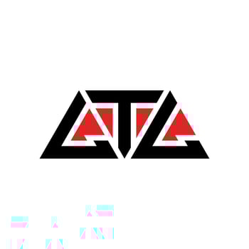 LTL triangle letter logo design with triangle shape. LTL triangle logo design monogram. LTL triangle vector logo template with red color. LTL triangular logo Simple, Elegant, and Luxurious Logo. LTL