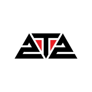 ZTZ triangle letter logo design with triangle shape. ZTZ triangle logo design monogram. ZTZ triangle vector logo template with red color. ZTZ triangular logo Simple, Elegant, and Luxurious Logo. ZTZ