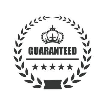 Guarantee vector icon symbol
