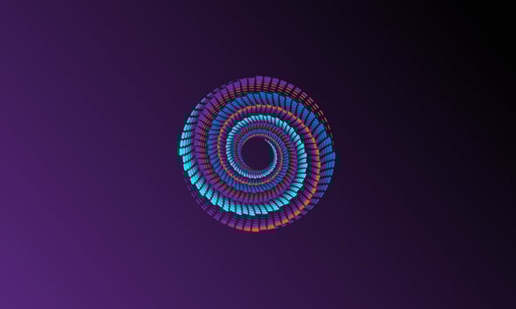 abstract oranament with circles for logo or background vector