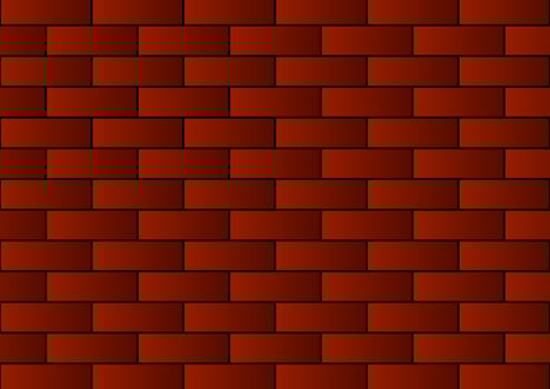 red brick background vector