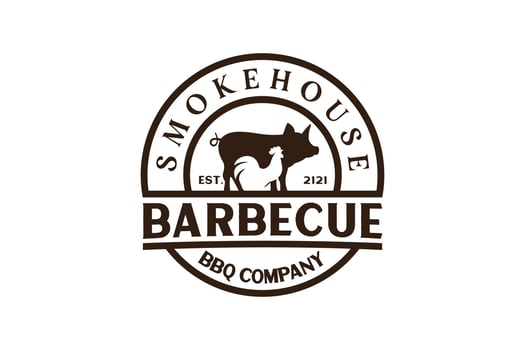 Vintage Retro Rustic BBQ Grill, Barbecue, Barbeque Label Stamp Logo design vector
