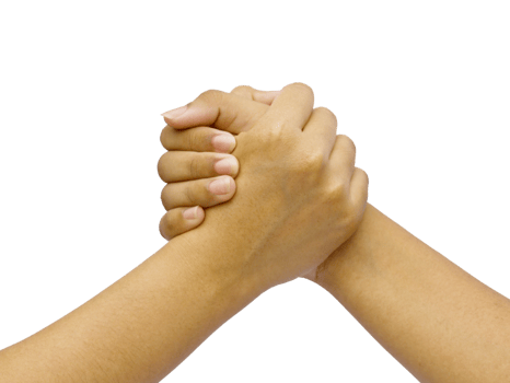hands together png