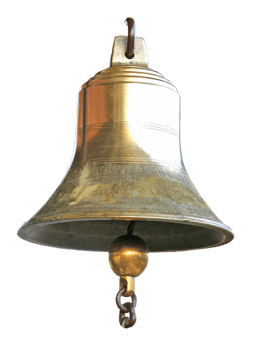 Old bell in train station png