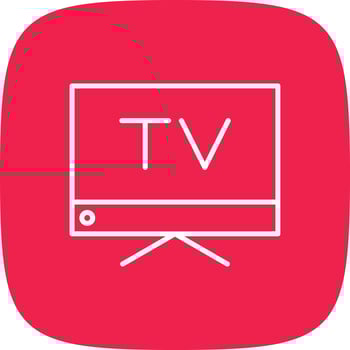 Tv Line Round Corner vector