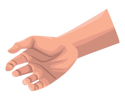 hand human grabbing vector