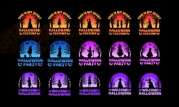 Halloween t shirt design template. Halloween party t shirt design. Typography, illustration Halloween vector