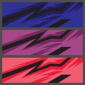Stylish sports with geometric sharp shapes vector