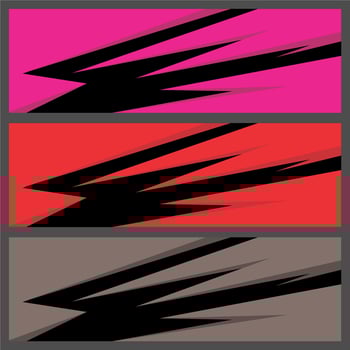 Stylish sports with geometric sharp shapes vector