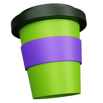 3d rendering coffee cup isolated png