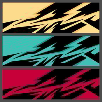 car decal wrap abstract vector