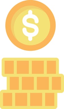 Coin Flat Icon vector