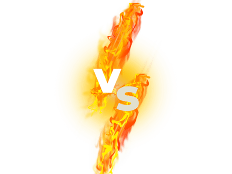 Versus illustration with fire sparks or smoke. Fire explosions and letters VS Versus Background png