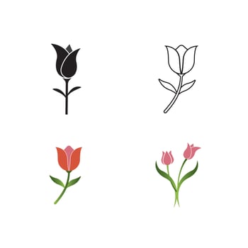 Tulip icon vector