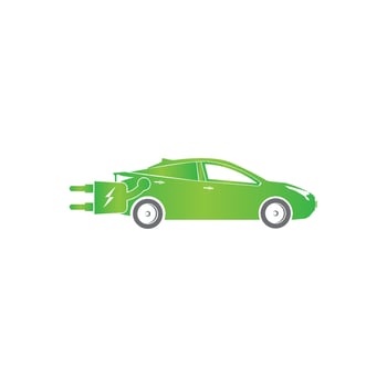 electric car icon vector