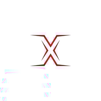 letter X logo vector