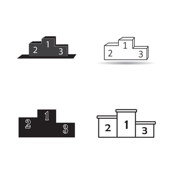 pedestal icon.  vector illustration template design