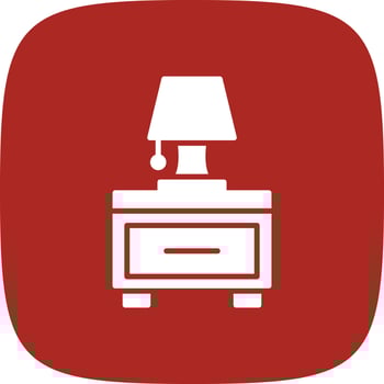Nightstand Glyph Round Corner vector