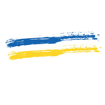 Ukraine flag. Flag of Ukraine. National symbol. Crisis in Ukraine concept. Vector illustration isolated on white. Stand with Ukraine