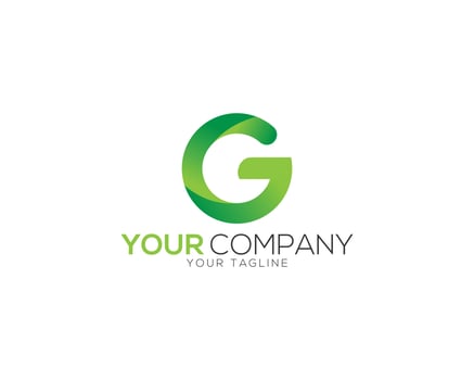 Gradient Green Color Modern G Letter Logo Icon Design Vector Symbol illustration.