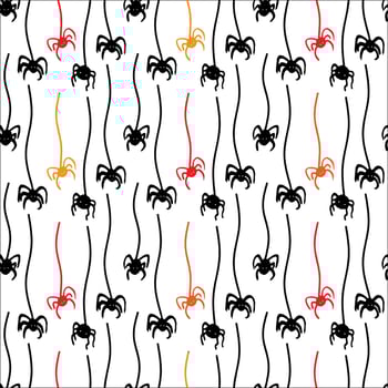 Spider web seamless pattern vector