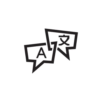 Translate Icon EPS 10 vector