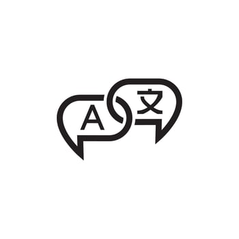 Translate Icon EPS 10 vector
