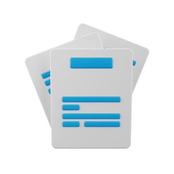 Documents 3D Illustration png
