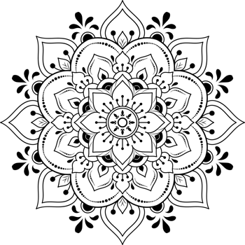 mandala for design hand drawn png