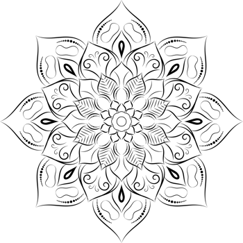 mandala for design hand drawn png