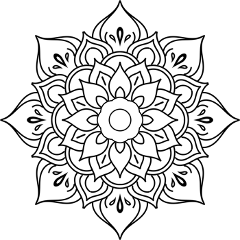 mandala for design hand drawn png