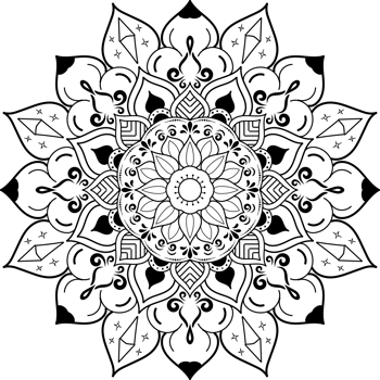 mandala for design hand drawn png