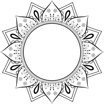 mandala for design hand drawn png