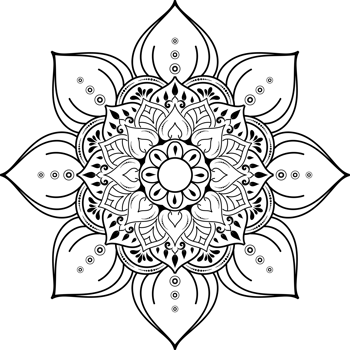 mandala for design hand drawn png