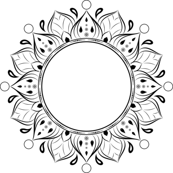 mandala for design hand drawn png