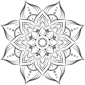 mandala for design hand drawn png