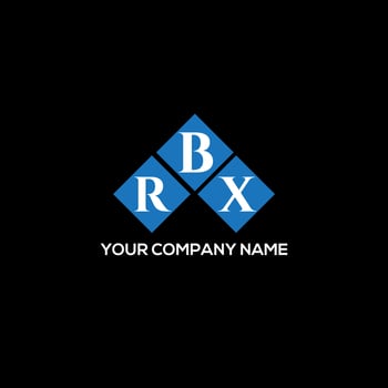 RBX letter logo design on BLACK background. RBX creative initials letter logo concept. RBX letter design. vector