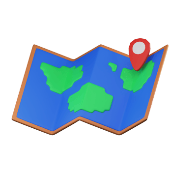 Map Travel 3D Illustration png