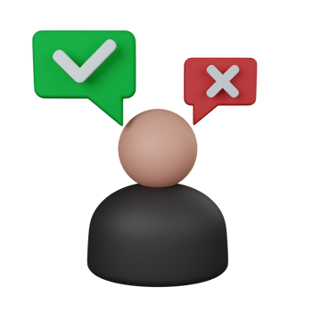 3d rendering employee selection isolated useful for business, company and finance design png