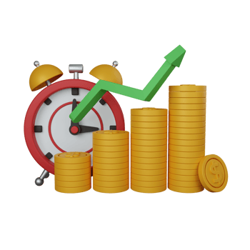 3d rendering revenue or profit isolated useful for business, company and finance design illustration png
