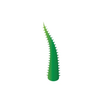 Aloe vera logo vector ilustration template