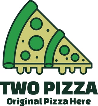 Pizza logo design vector