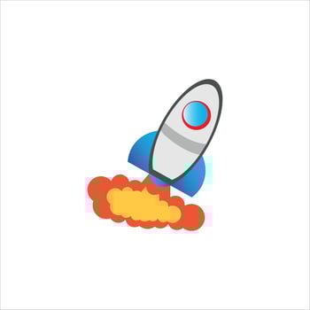 rocket vector illustration, graphic design