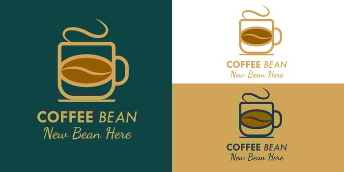 Coffee logo design. Logo template vector