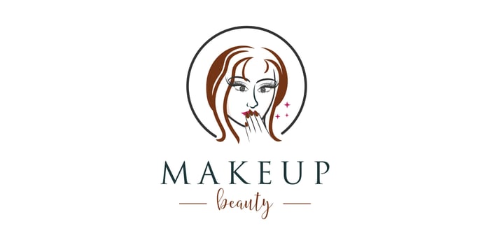 Beauty women logo design concept and beauty lashes extention concept vector