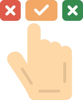 Choice Flat Icon vector