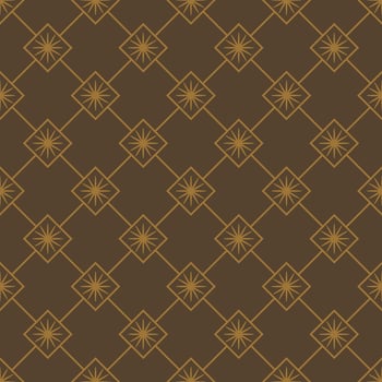 asian monochrome geometric floral fabric pattern vector